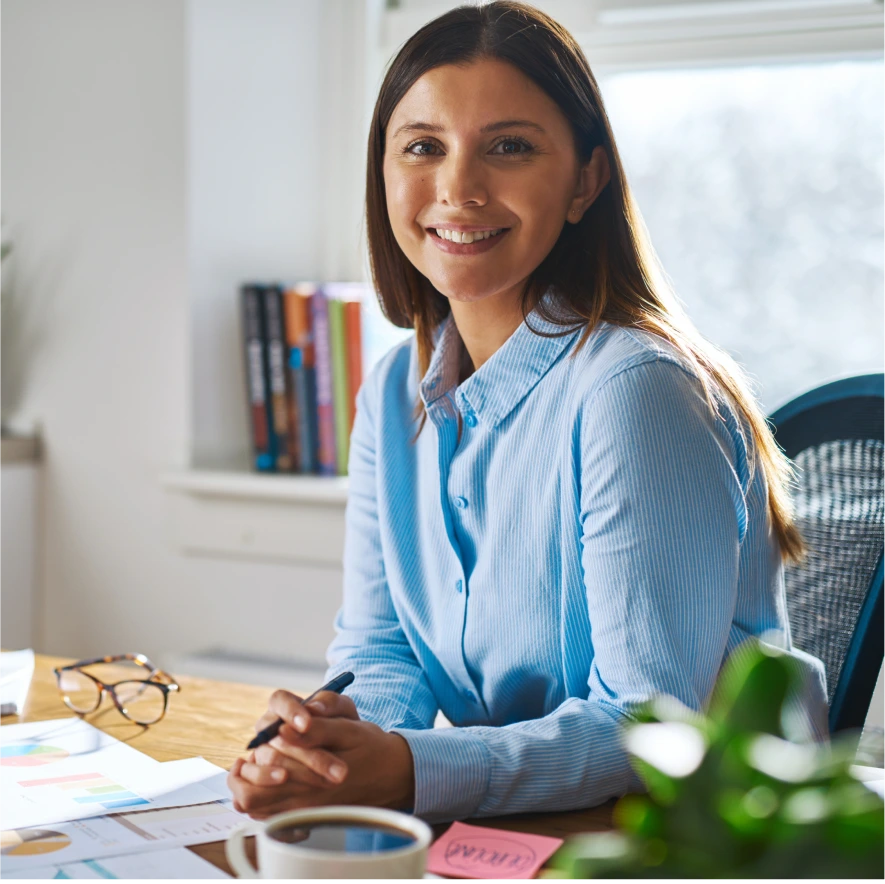 Person studying with laptop